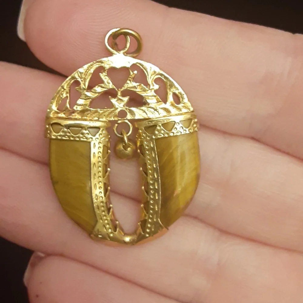 Tiger's Eye Necklace Charm - Picture 2 of 6